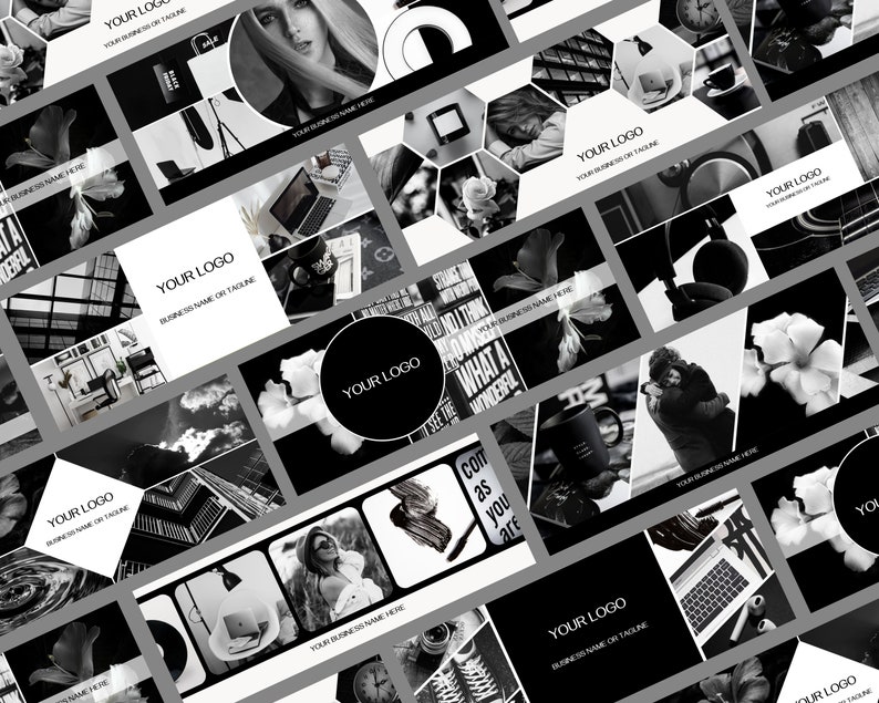 Facebook Cover Banner 10 Black & White Facebook Cover Templates Social