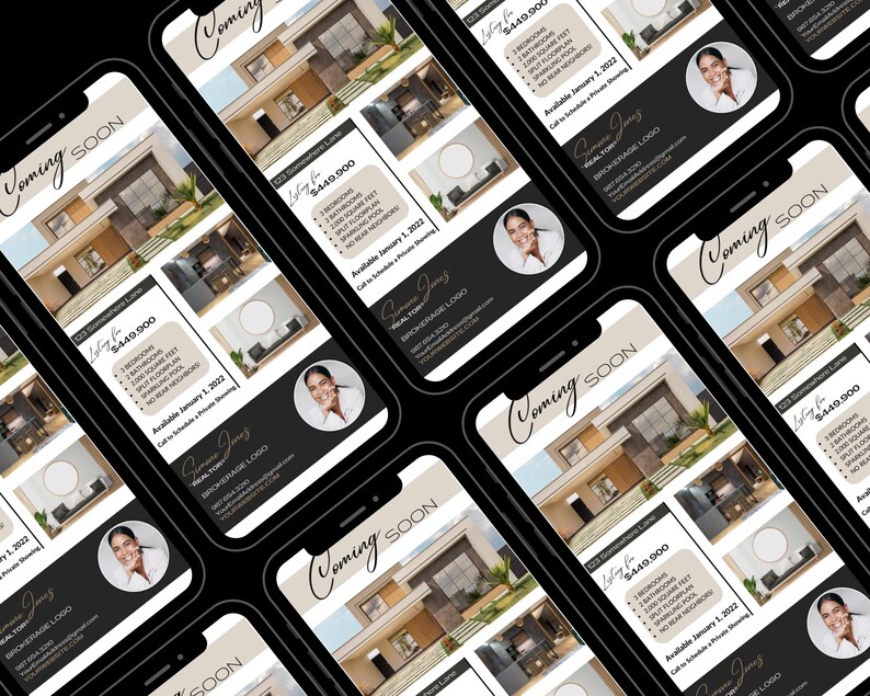 Real Estate Coming Soon Textable Card Real Estate Text Etsy