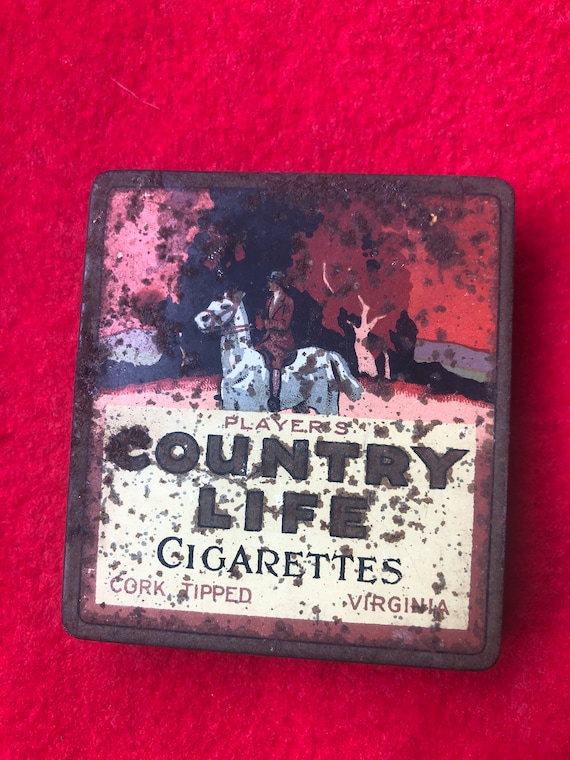 Vintage Country Life Cigarette Tin