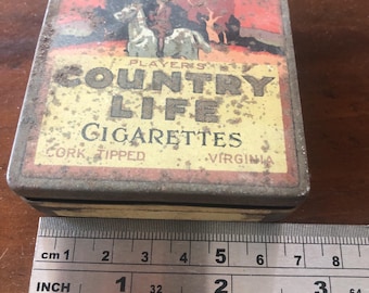 Vintage Country Life Cigarette Tin