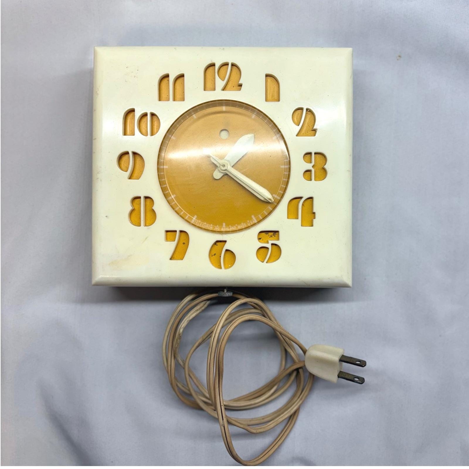 Vintage Telechron Wall Clock - Etsy