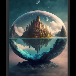 Fantasy World | Digital Art Print, Wall Art, AI Generated, AI Art, Digital Download, Home Decor, Printable