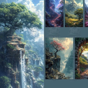 6 Magical Land Backdrops Overlays | Overlays for Photoshop | Studio Backdrops | Digital Backdrops | Fine Art Textures