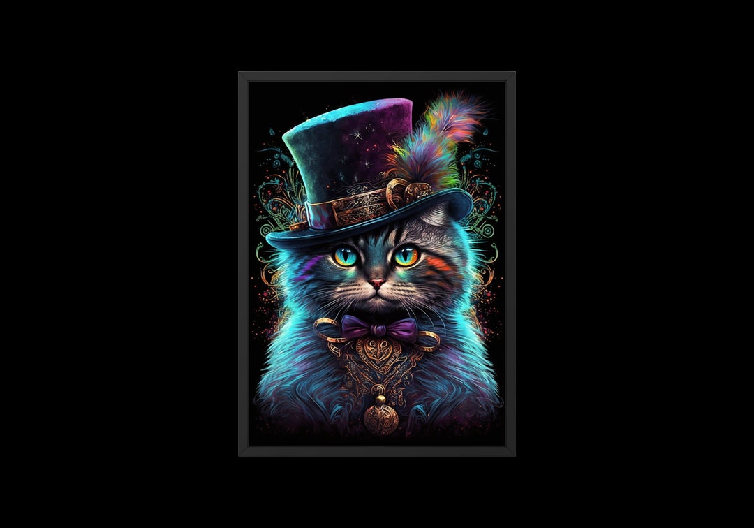 Adorable Cat | Digital Art Print, Wall Art, AI Generated, AI Art ...