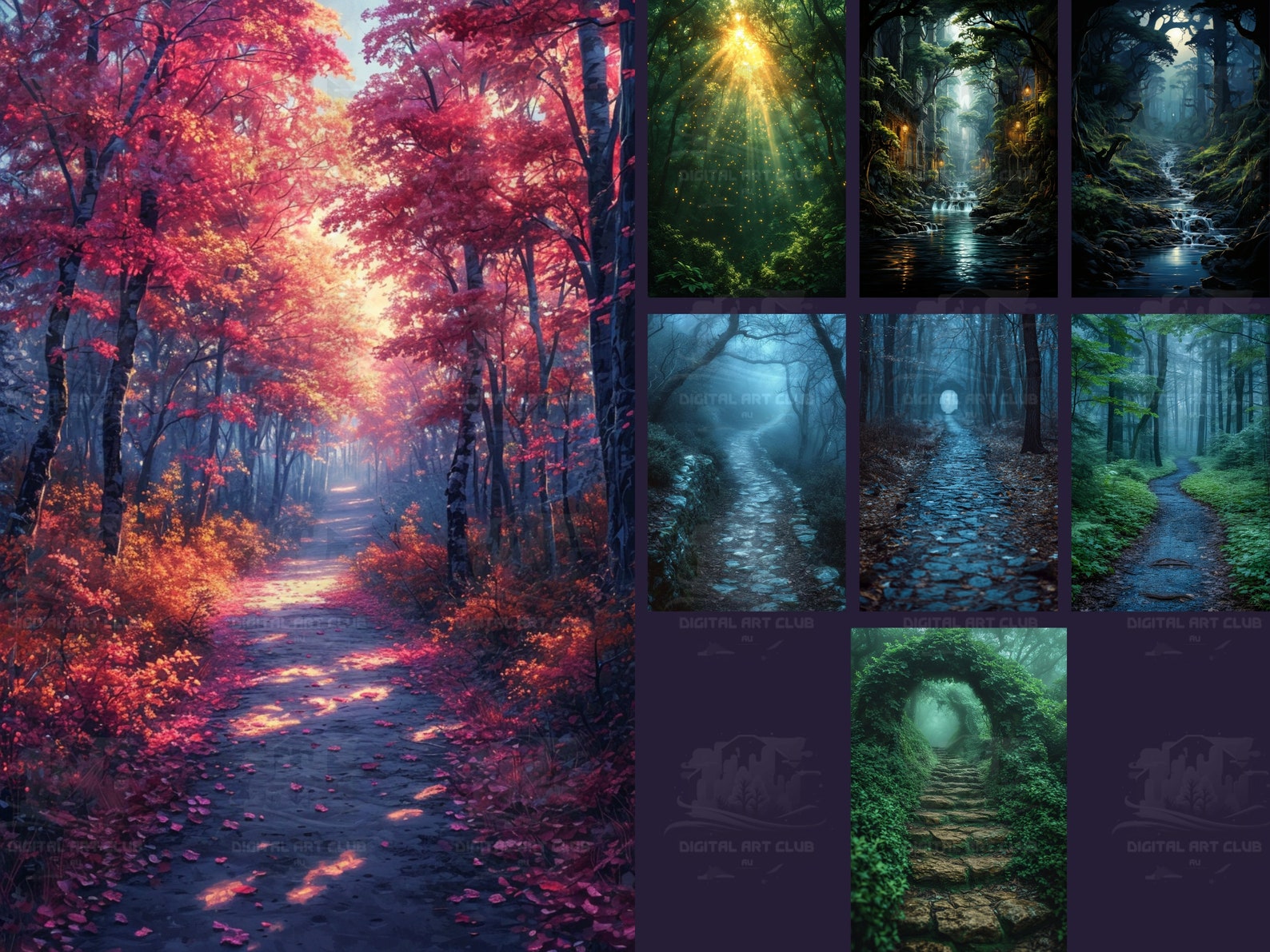 8 the Forest Backdrops Overlays | Overlays for Photoshop | Studio ...