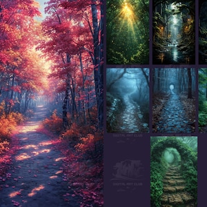 8 The Forest Backdrops Overlays | Overlays for Photoshop | Studio Backdrops | Digital Backdrops | Fine Art Textures