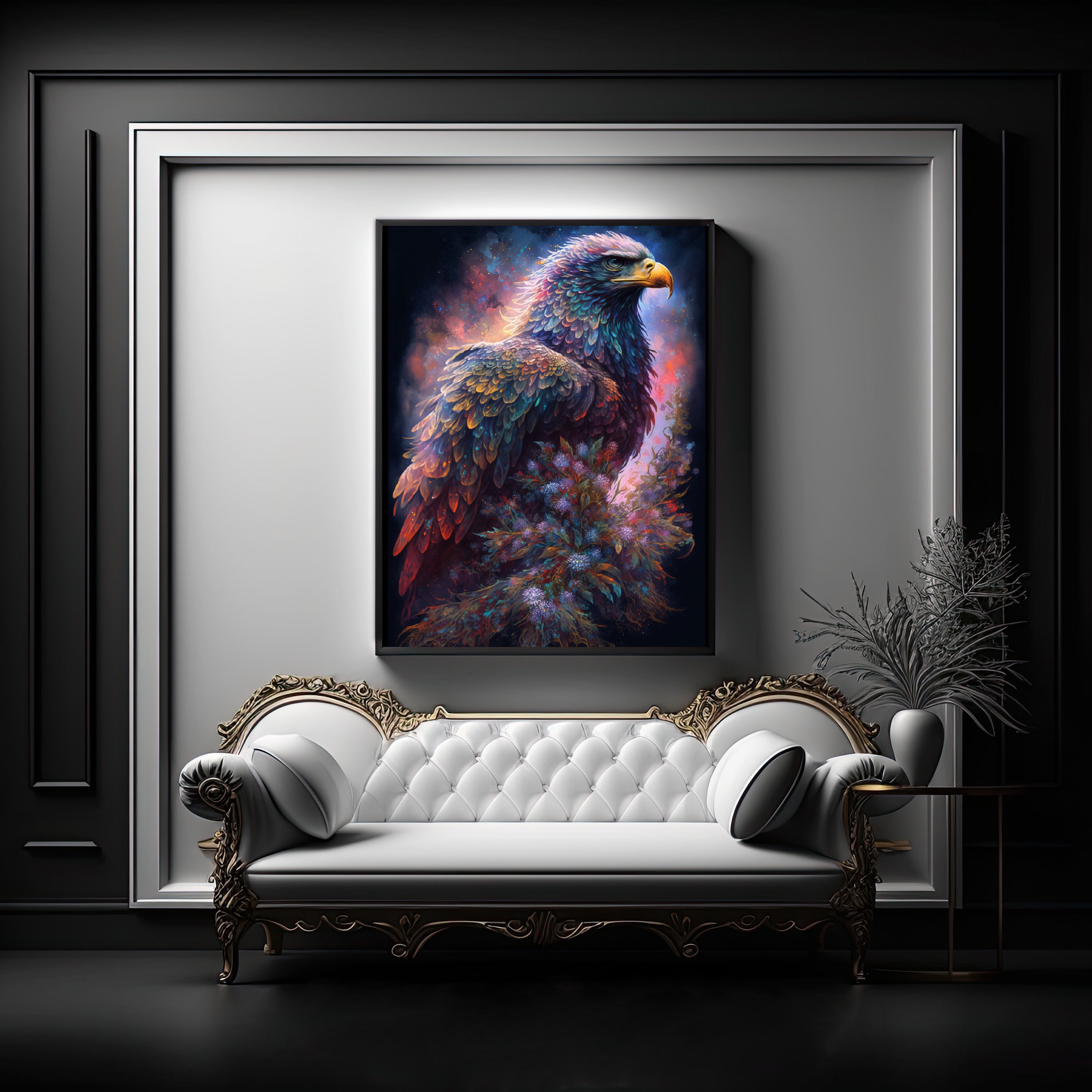 Watercolor Eagle | Digital Art Print, Wall Art, AI Generated, AI Art ...