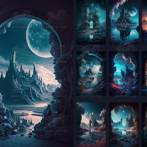 10 Fantasy Background Backdrops Overlays | Overlays for Photoshop | Studio Backdrops | Digital Backdrops | Fine Art Textures