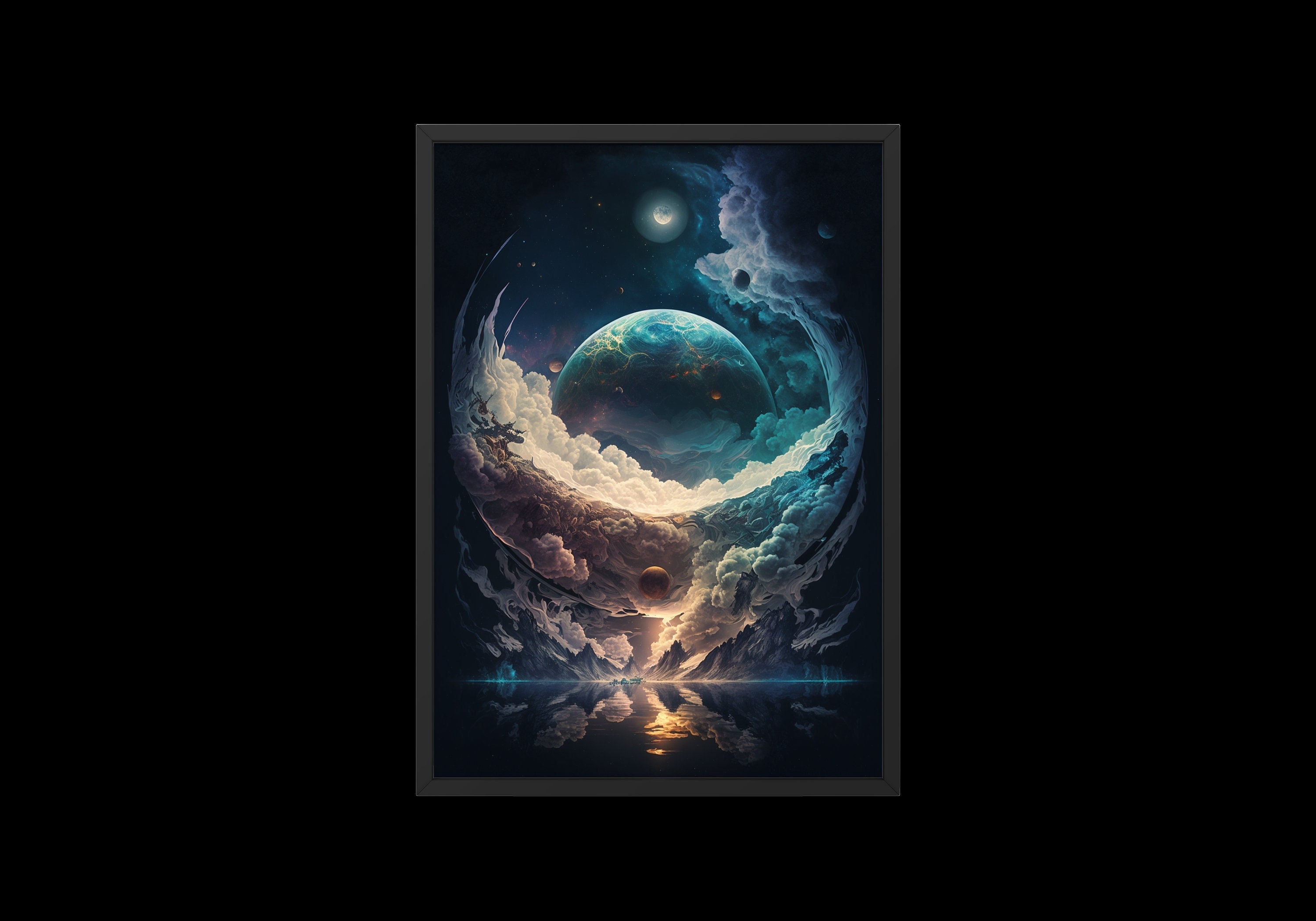 Other World | Digital Art Print, Wall Art, AI Generated, AI Art