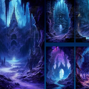 5 Fantasy World Backdrops Overlays | Overlays for Photoshop | Studio Backdrops | Digital Backdrops | Fine Art Textures