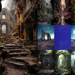 9 Ancient Ruins Backdrop Overlays | Overlays for Photoshop | Studio Backdrops | Digital Backdrops | Fine Art Textures
