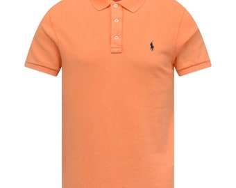 Ralph Lauren Short Sleeve polo shirt Neon Peach Colour