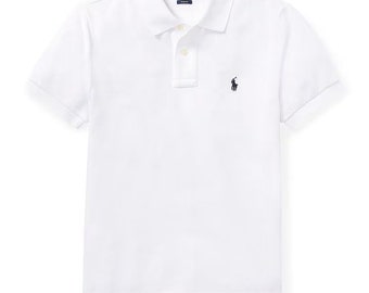 Ralph Lauren Boys/Kids Short Sleeve polo shirt White Colour 6-20yrs