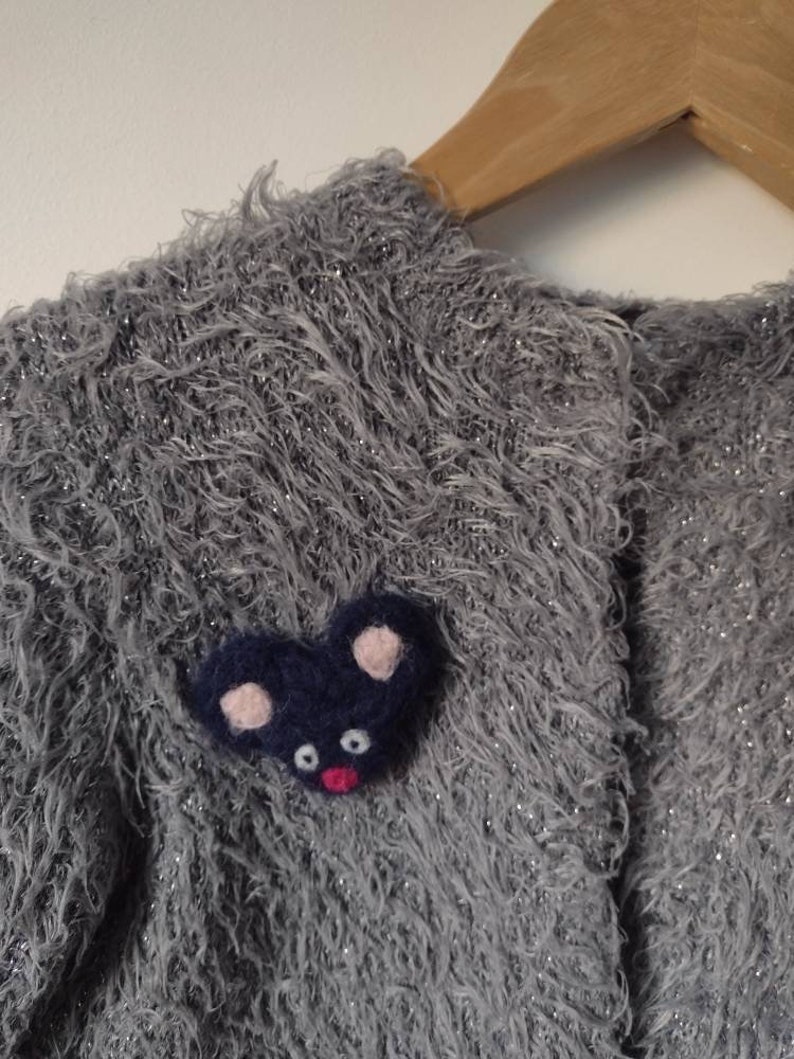 Cute Little Mouse With Googly Eyes Brooch Needle Felted - Etsy