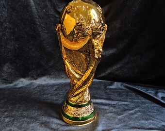 Trofeo della Coppa del mondo di calcio, grandezza naturale, 36 cm, replica della Coppa del mondo di calcio