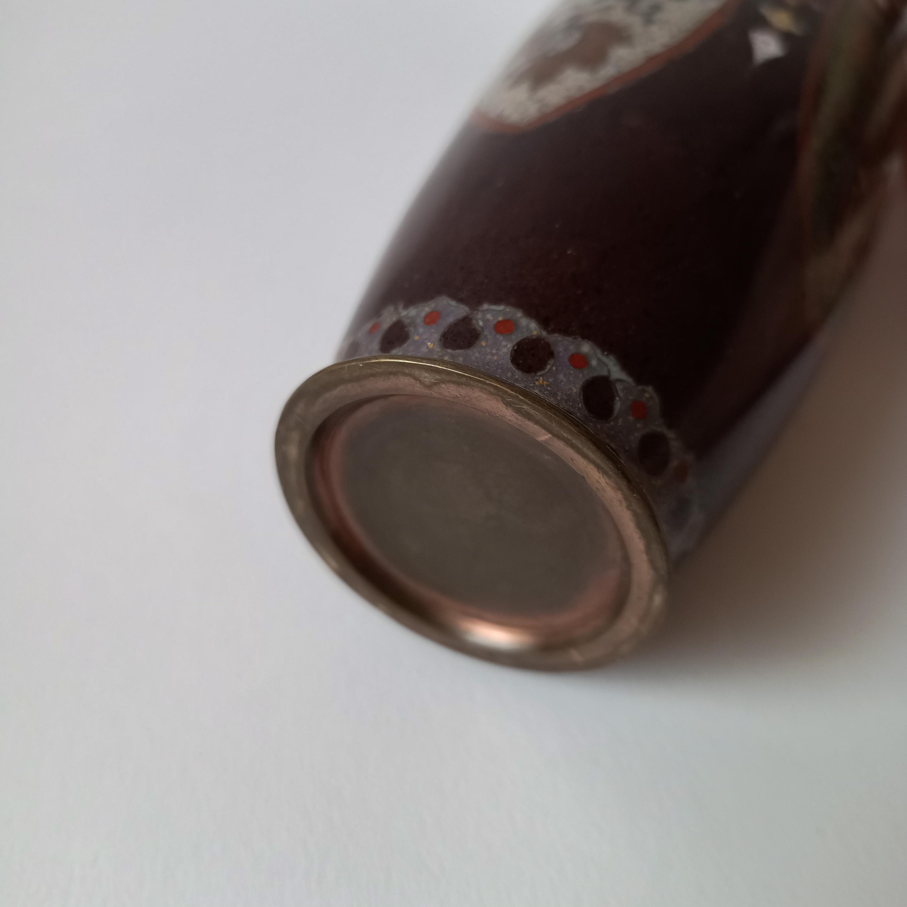 日本の七宝焼明治時代の龍花瓶（1868-1912） - Etsy 日本