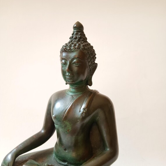 タイのチェンセーン様式の青銅製仏像 - Etsy 日本