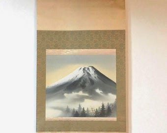 掛け軸 掛軸 富士山 - Etsy 日本