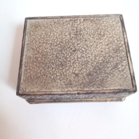 古銅　在銘　雀文置物　幅15㎝2285g 木箱付　東Y8-0306☆2Fトトカヒ Japanese 1940's Box Silver Plated Dragon - Etsy Finland