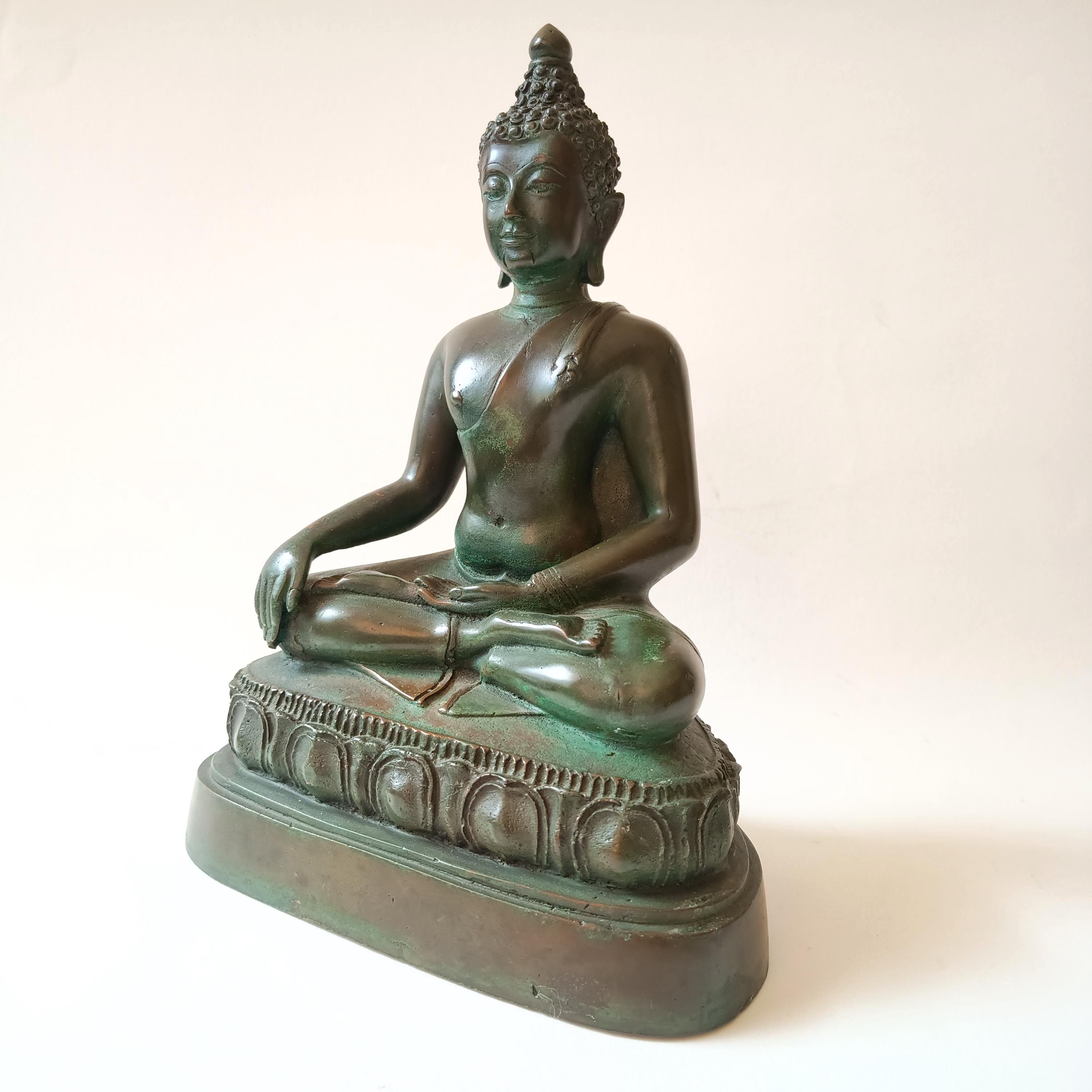 タイのチェンセーン様式のブロンズ仏像 - Etsy 日本