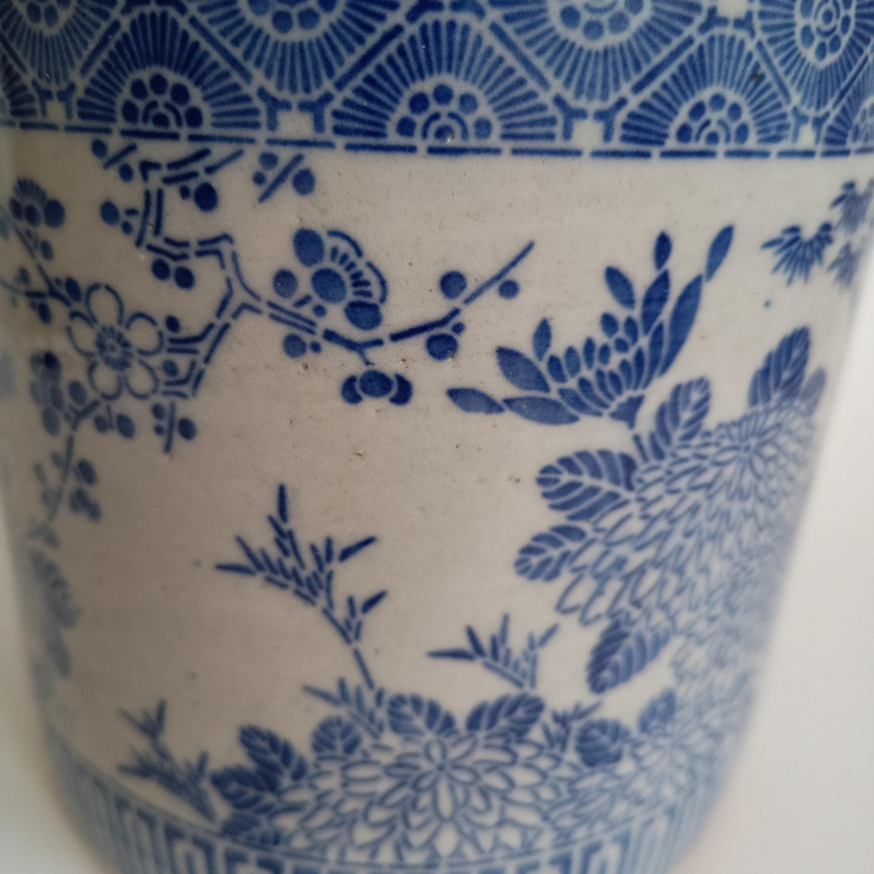 日本の火鉢 アンティーク 磁器 火鉢 / 容器 明治時代 (1868-1912