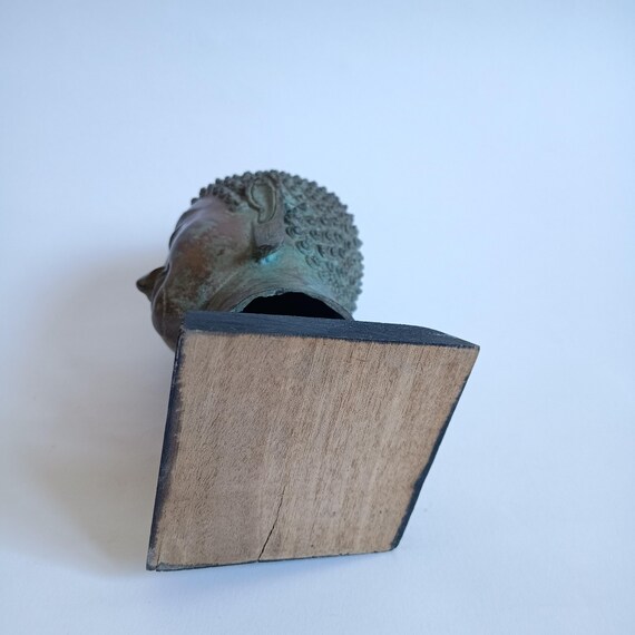 タイ産スコータイ様式の青銅製仏頭（30 cm / 12インチ） - Etsy 日本