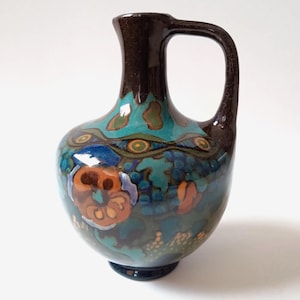 Plateel Polo Pitcher Dutch Fayence Arnhem Pottery Art Deco