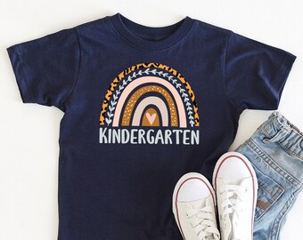 Kindergarten Rainbow Shirt, First Day Of School, Kindergarten Shirt, Girls Back To School, Hello Kindergarten Shirt, 1st Day Of School