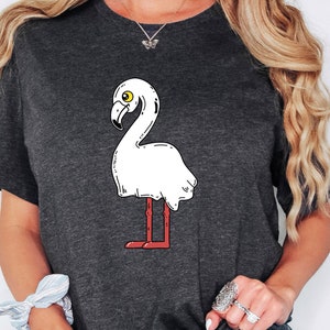 Flamingo Halloween Shirt, Flamingo Shirt, Trick Or Treat Shirt, Spooky Season Tee, Flamingo Ghost T-Shirt, Flamingo Lover Sweatshirt