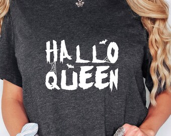Halloqueen Shirt, Halloween Queen Shirt, Halloween Lover, Halloween Party, Halloween Mom, Halloween Sweatshirt For Women, Spooky Season Tee