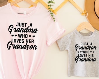 Grandma And Grandson Shirt, Grandma Boy Matching Shirt, Grandma Gift, Grandma And Me Outfit, Grandma Shirt, Gift From Grandson