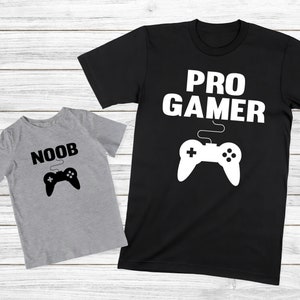Pro Gamer Noob Shirt, Daddy And Me Shirt, Father Daughter Matching Outfit, Dad Son Shirts, Daddy And Baby Matching Shirt, Video Game Tee