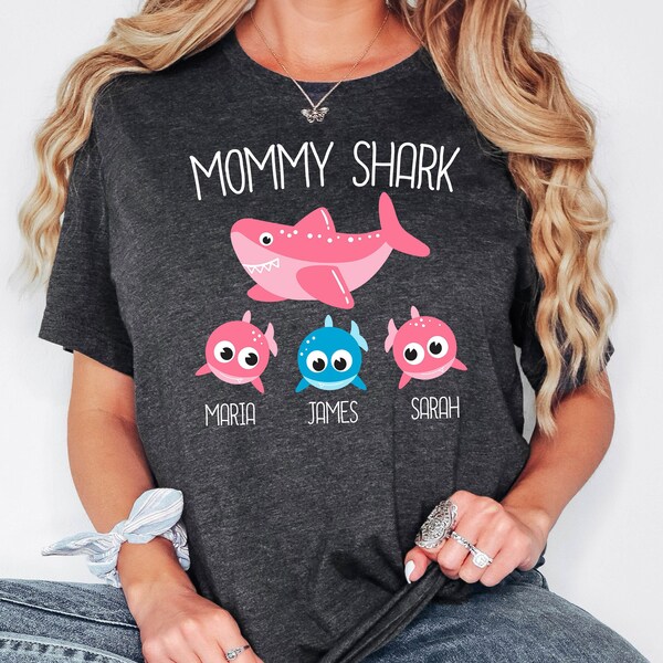 Mommy Shark Womens T shirt
