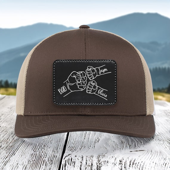Dad Fist Bump Hat, Personalized Dad Hat, Dad Snapback Hat
