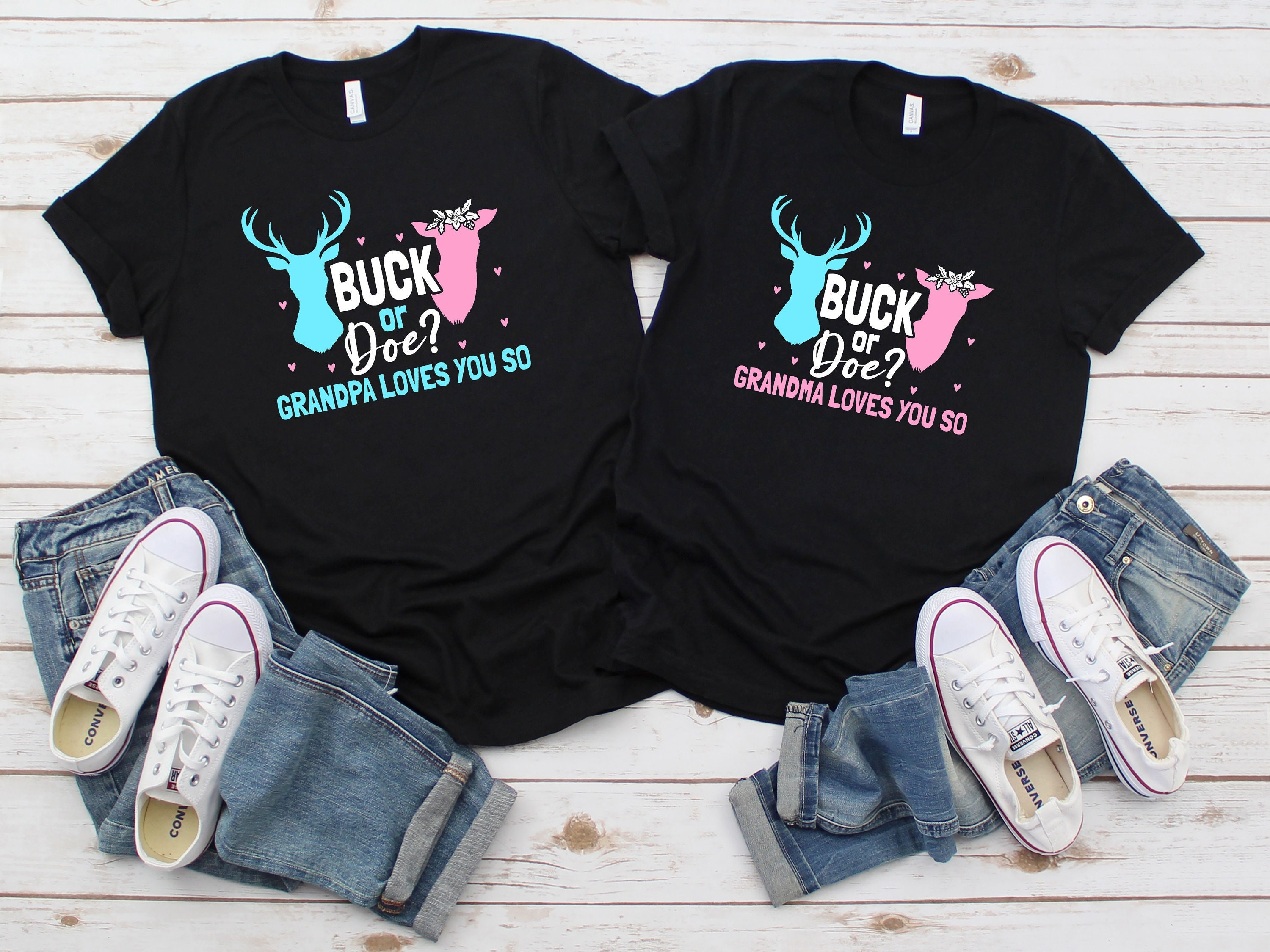 Buck Or Doe Baby Gender Reveal Grandpa T-Shirt Buck Or Doe Baby Gender Reveal Grandpa T-Shirt