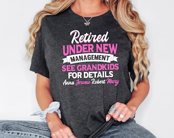 Retirement Shirt, Personalized Retired Shirt For Grandma, Retirement Gift For Women, Funny Retirement Gift, Custom Retirement Sweatshirt