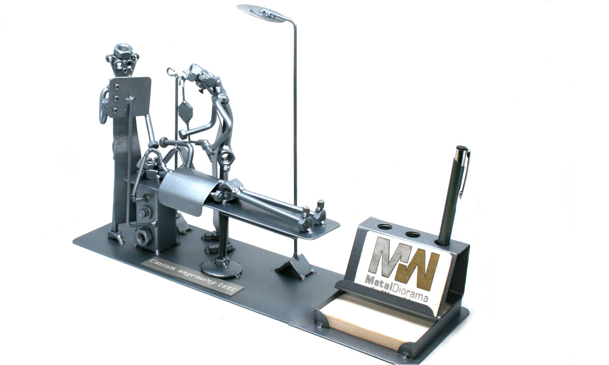 Elbow Joint Surgery Nuts and Bolts Sculpture, Medical Art, Chiropractor