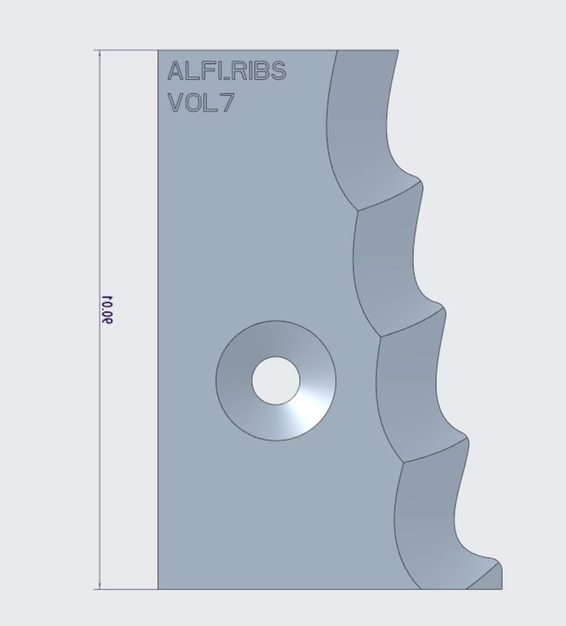 Molding rails for pottery, ALFI_RIBS, Great practical tool for uniform shapes in cups Volume7