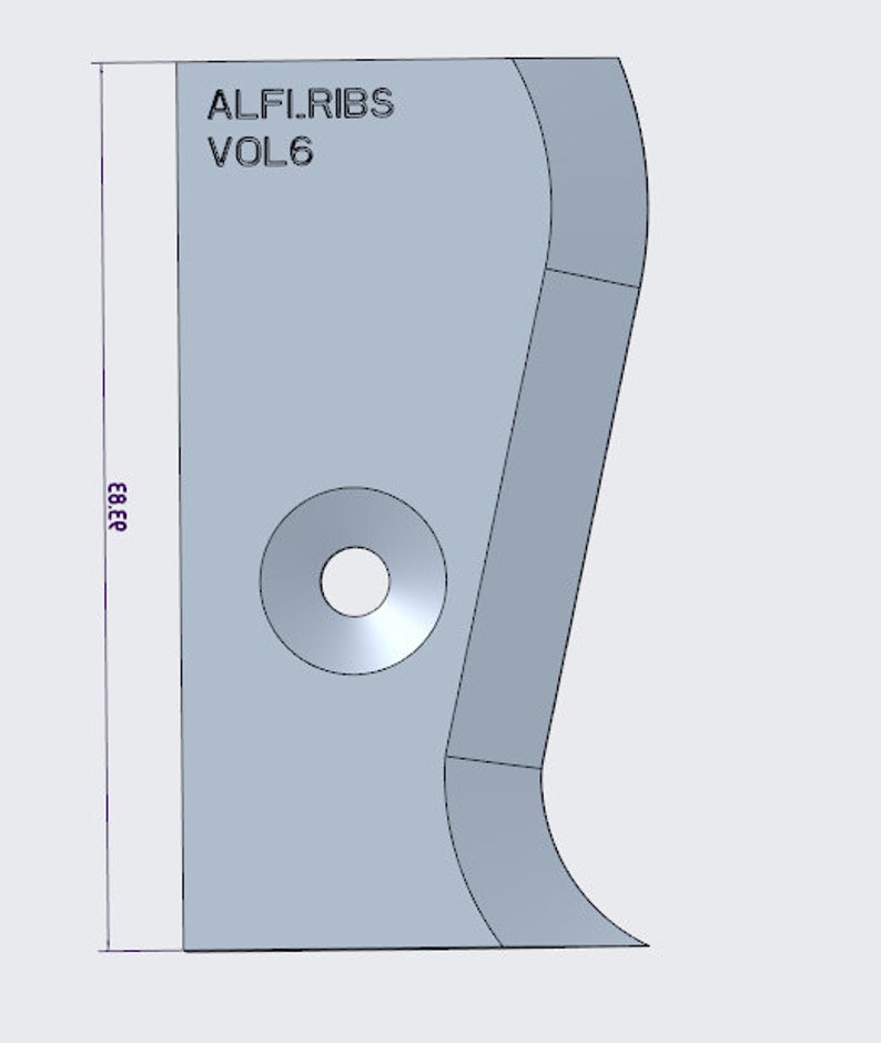 Molding rails for pottery, ALFI_RIBS, Great practical tool for uniform shapes in cups Volume6