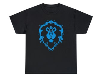 World of Warcraft Inspired Alliance Lion T-Shirt For Gamers