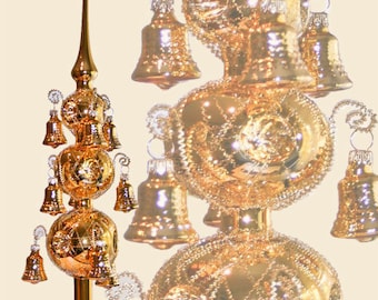 Christmas tree topper &quot;Old Germany&quot; trio gold