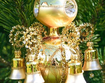 Christmas tree topper &quot;Old Lauscha&quot; gold
