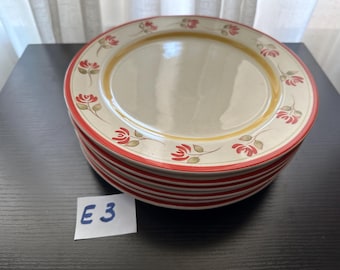 Royal Doulton Chanticlair Speiseteller 9 "T.C. 1301 Set Mit 6