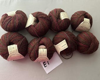 Vintage Zegna Baruffa Lana Folkloregarn, Set von 8, Italien