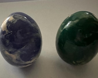 Dekorative Keramik Eier 2er Set. H 10cm