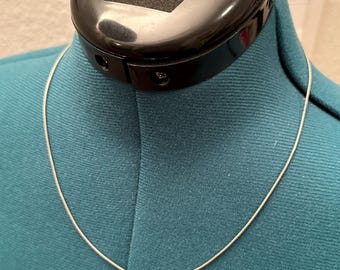 Vintage italienische Sterling Silber Schlangenkette, gestempelt 925, Italy