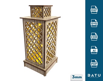 Laser Cut Night Light, CNC Router Plans (Digital Download)