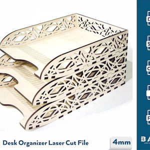 Lasergesneden organisator SVG-bestand Glowforge organisator SVG organisator opslag SVG cricut organisator vector Lasergesneden sjabloon organisator DXF-bestand
