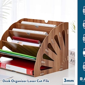 Lasergesneden organisator SVG-bestand Glowforge organisator SVG organisator opslag SVG cricut organisator vector Lasergesneden sjabloon organisator DXF-bestand