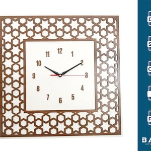 2 Wall Clock SVG, Watch Models, Wall Decor Clocks, DXF Files for Laser Cut File, Vector Plan, Cnc Router File, Cnc Cut File Collection